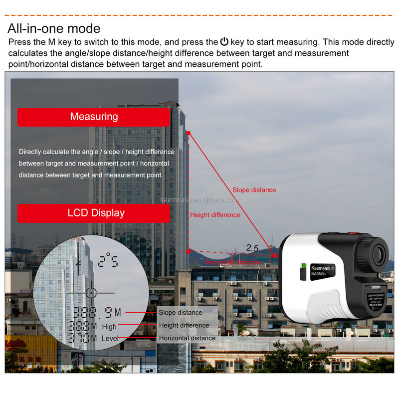 D800m Multi Function Laser Measuring Tool with Distance Meter Rangefinder Binoculars Digital Tape Measure