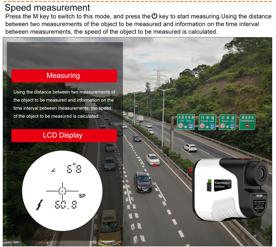 D Model Laser Distance Meter Golf Hunting Rangefinder Ideal for Construction and Outdoor Industrial Applications 100*82*40mm