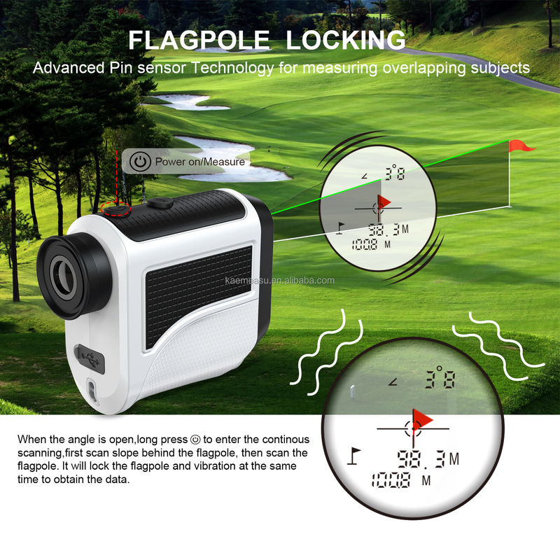 F Model Affordable Golf Rangefinder Slope Pin Seeking Lightweight Laser Distance Measuring Tool