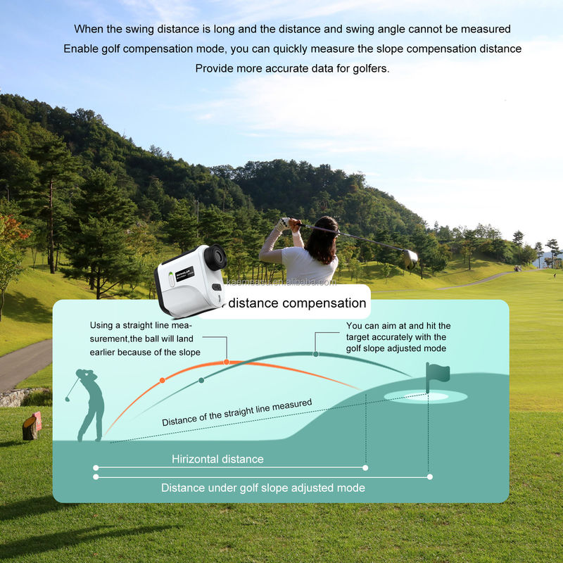F Model Affordable Golf Rangefinder Slope Pin Seeking Lightweight Laser Distance Measuring Tool