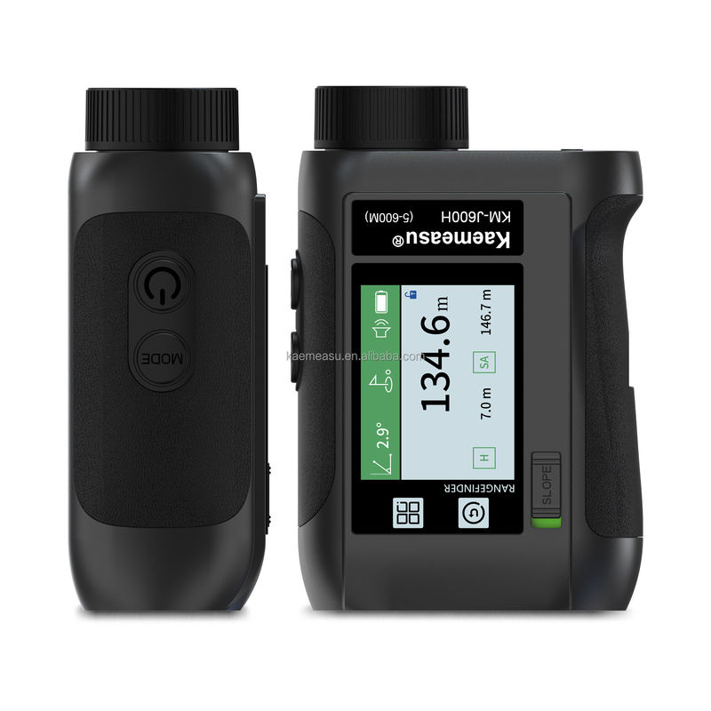 J600m Laser Rangefinder Rechargeable Fast Read Laser Distance Meter LCD Screen Memory Storage Portable Design