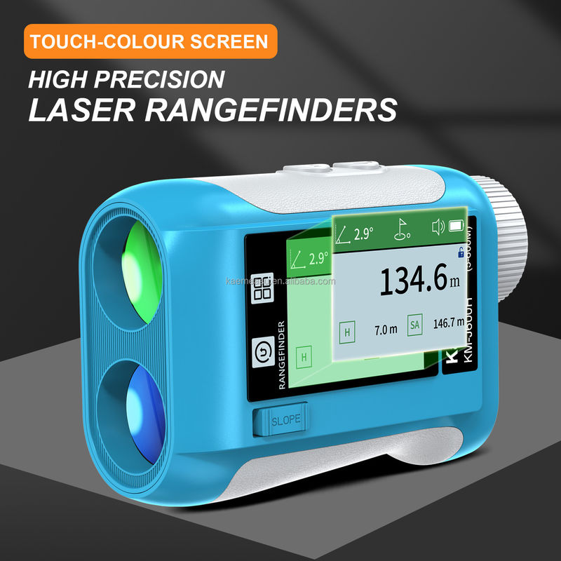 J Upgraded LCD Screen Golf Sport Laser Range Finder 1500m Optical Instruments Hunting Diastimeter Magnification 6.5X Blue