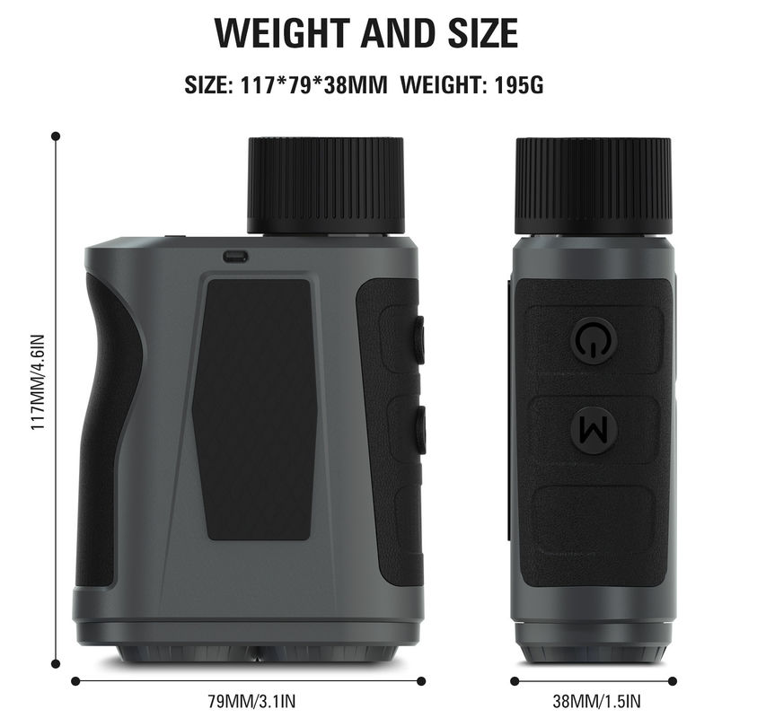 7.0x Magnification H 600m ABS PVC Professional Golf Rangefinder ODM OEM Sevice with Slope Function