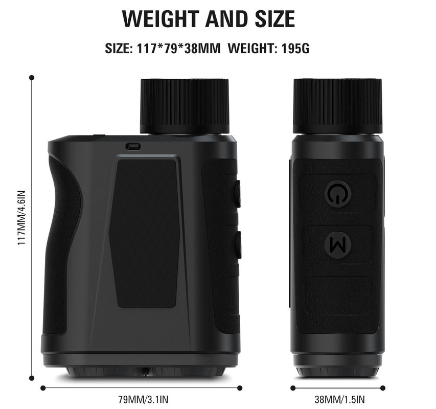 H 1500m Telescope for Golf Slope Function Long Distance Range Rangefinder 7x Rangefinder Golf Scope