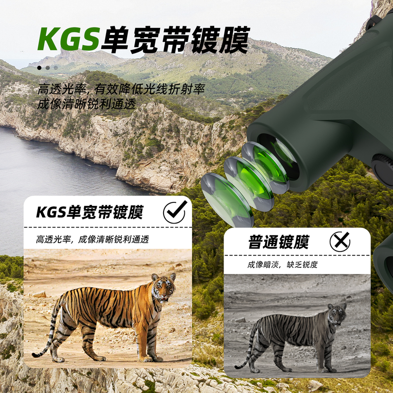 E 10x42 Binoculares Telescope Compact Tripod Compatible Waterproof Kids Binoculars for Outdoor Exploration Large Field of View