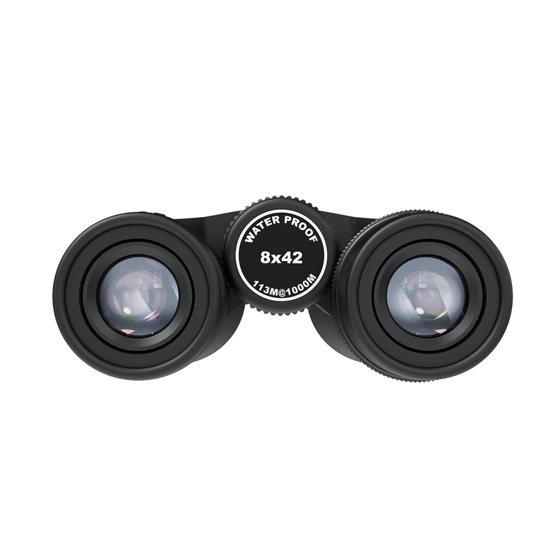 E 8x42 HD BAK4 Prism Binoculares Fishing Climbing Sightseeing Compact Binoculars for Travel and Hiking