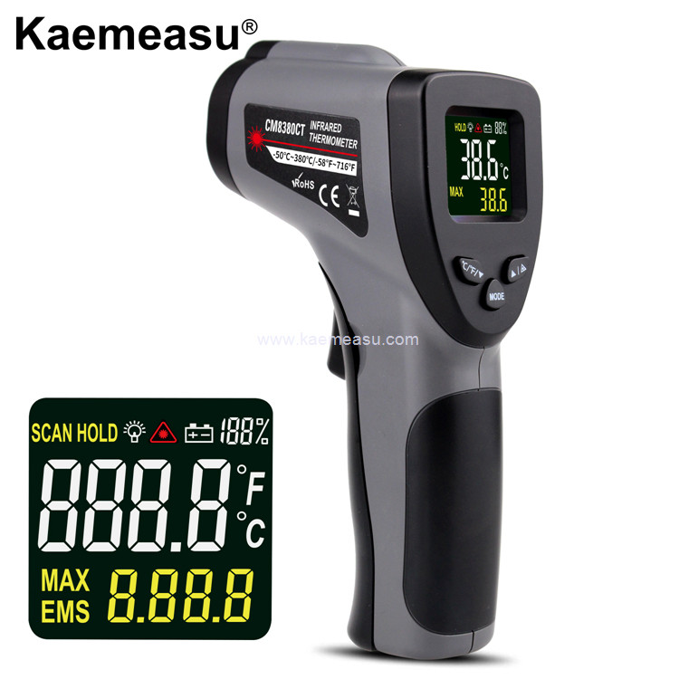 Kaemeasu Hand Held Thermometer Gun Class 1 Laser Safety Laser Temp Gun ...